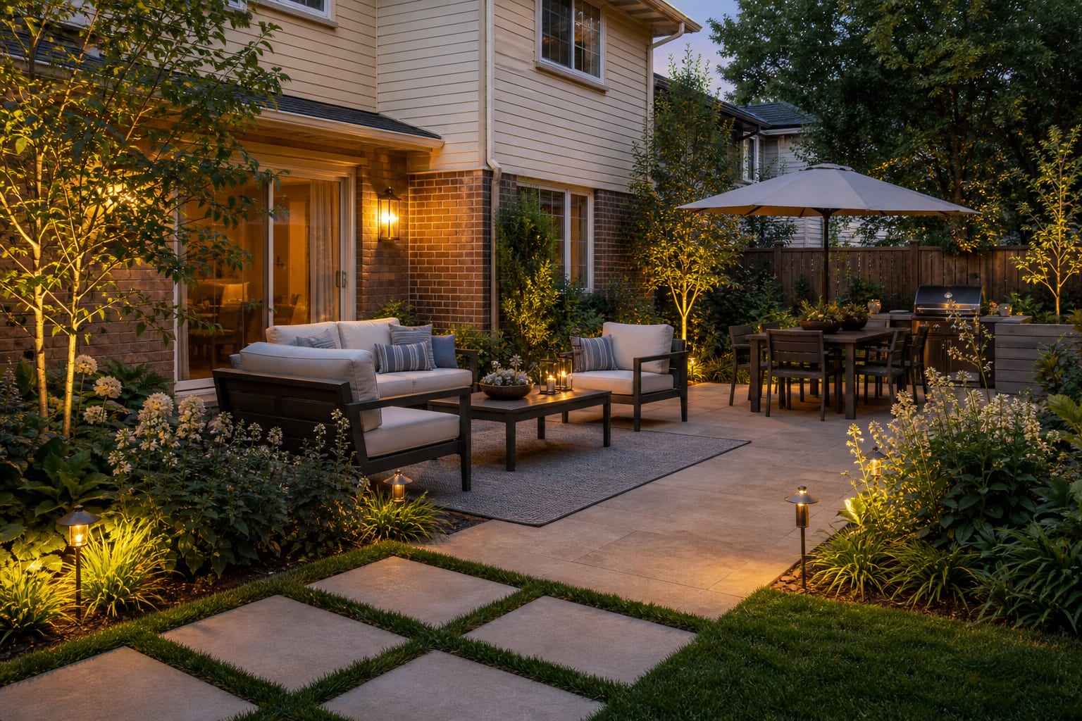 Backyard Landscaping Ideas: From Bare Lawn to Designed Outdoor Room after outdoor redesign