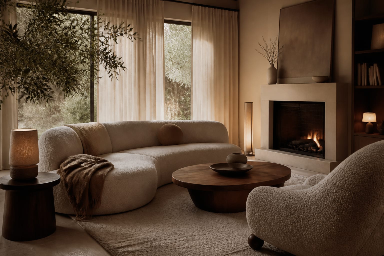 Bouclé Fabric Guide: The Cozy Texture That Took Over Design, shown as warm editorial Re-Design photography with believable residential scale, no overlaid text, no watermark