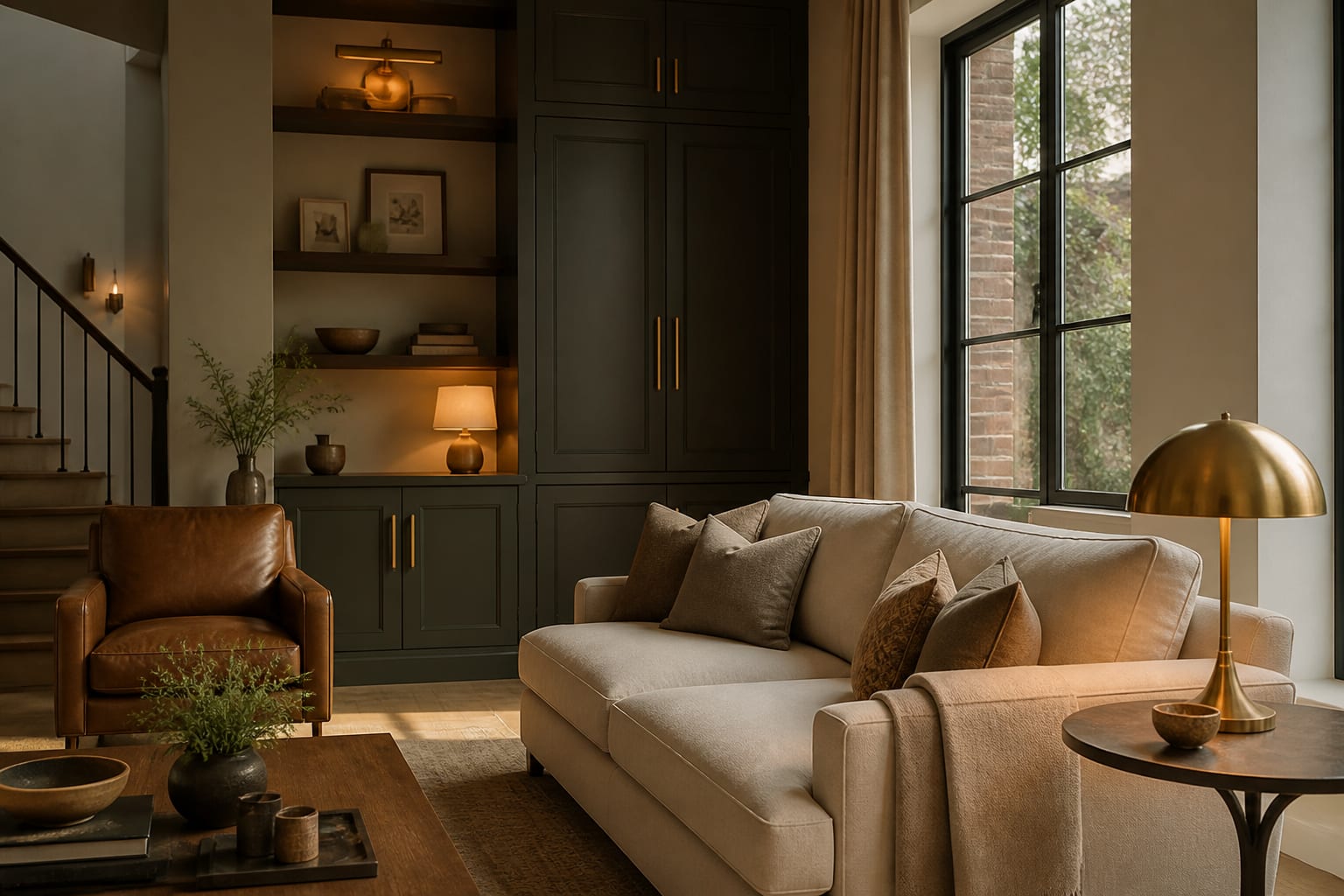 Brass Hardware Ideas: How to Use Gold Tones Without Looking Dated, shown as warm editorial Re-Design photography with believable residential scale, no overlaid text, no watermark