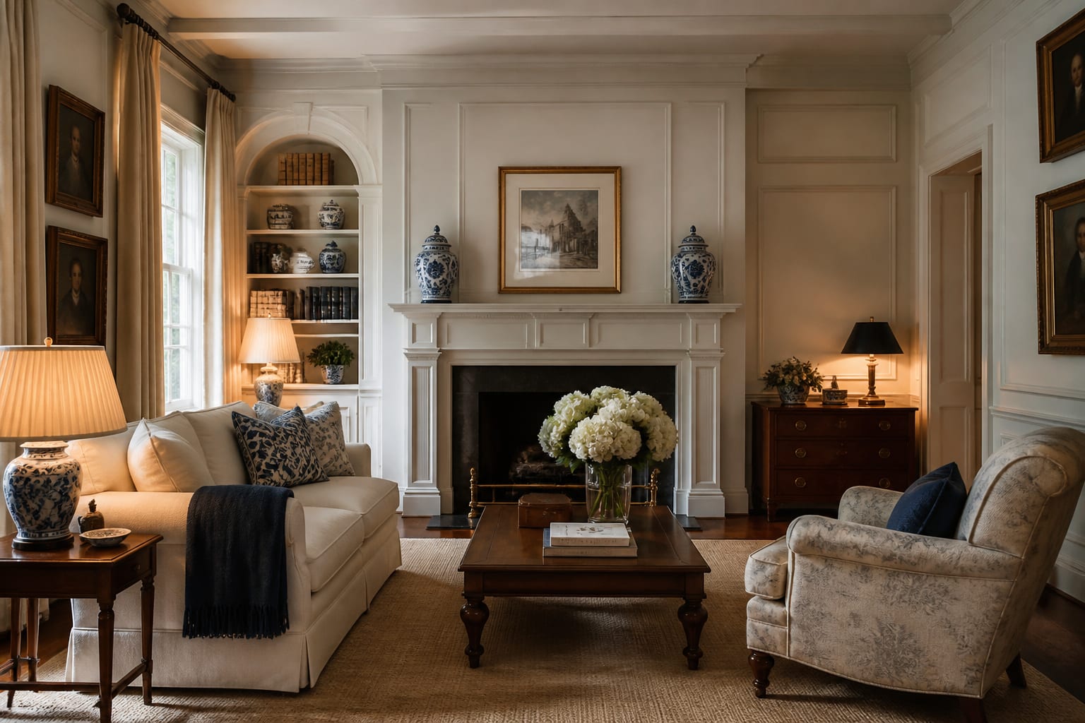 Colonial Interior Design Ideas Built on Symmetry and Order, shown as warm editorial Re-Design photography with believable residential scale, natural light, clear material detail, no overlaid text, no watermark