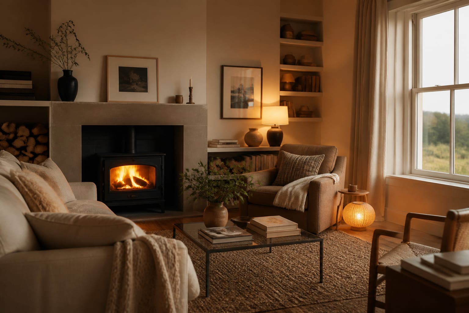 Cozy Home Ideas: How to Make Any Space Feel Like a Hug, shown as warm editorial Re-Design photography with believable residential scale, no overlaid text, no watermark