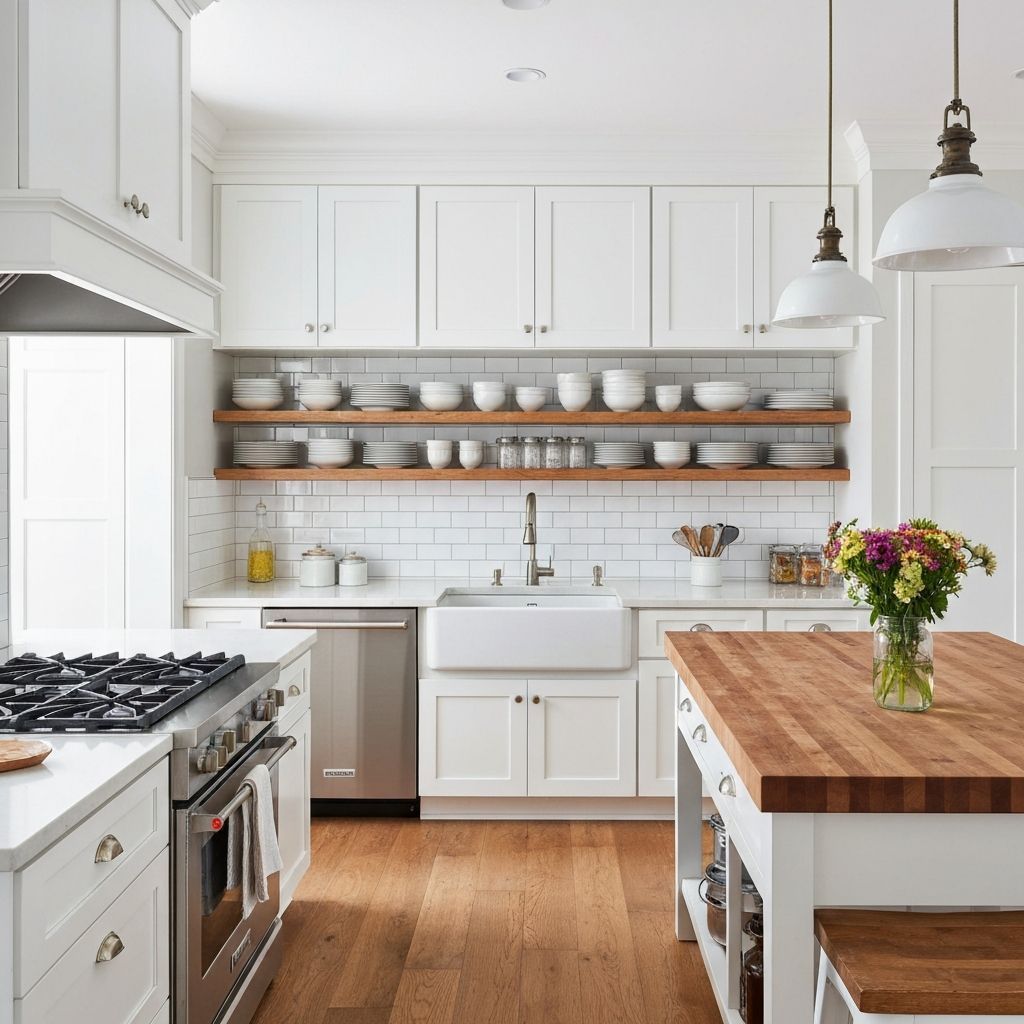 A modern farmhouse kitchen