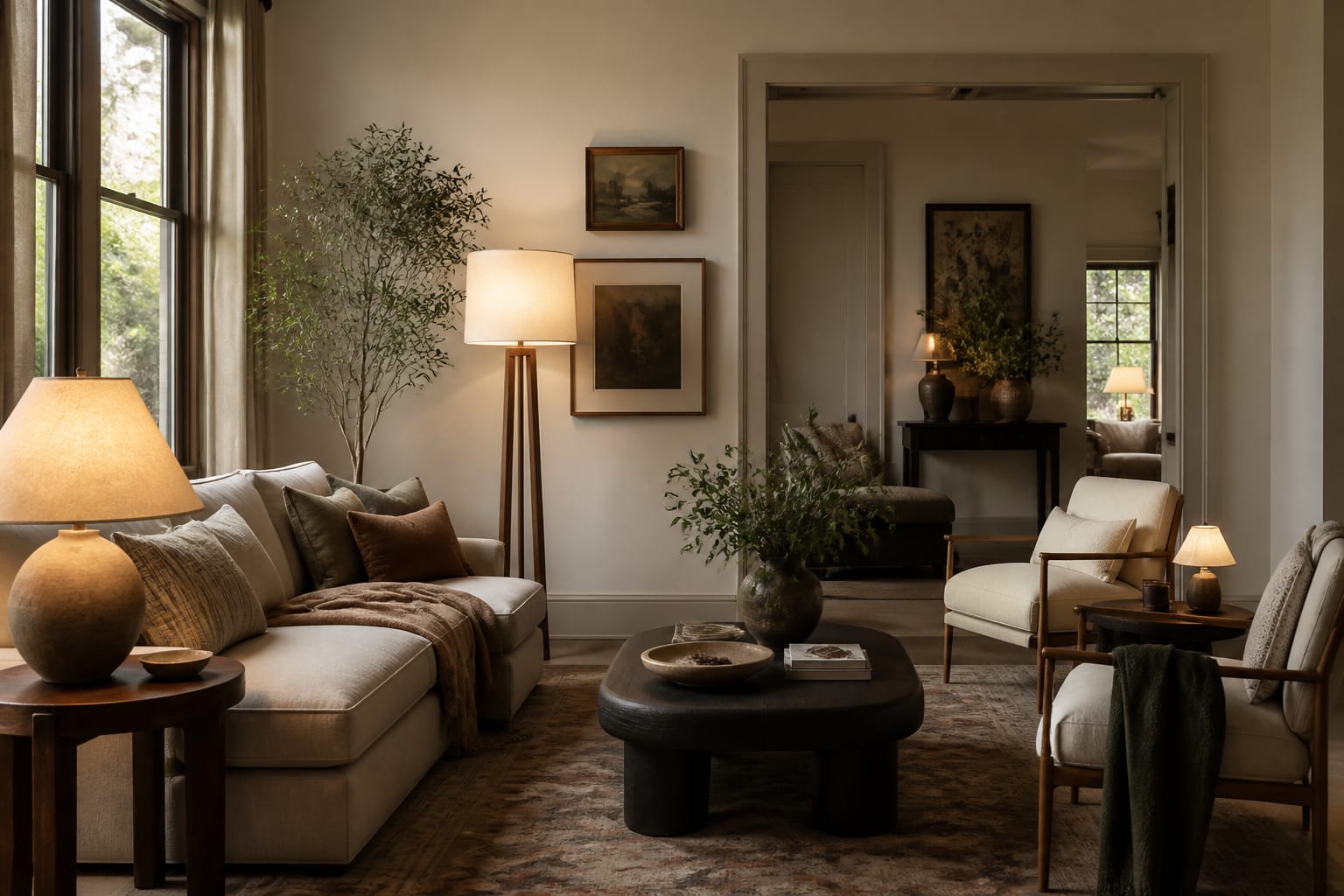 Floor Lamp Ideas in a finished home interior, shown as a warm editorial Re-Design concept