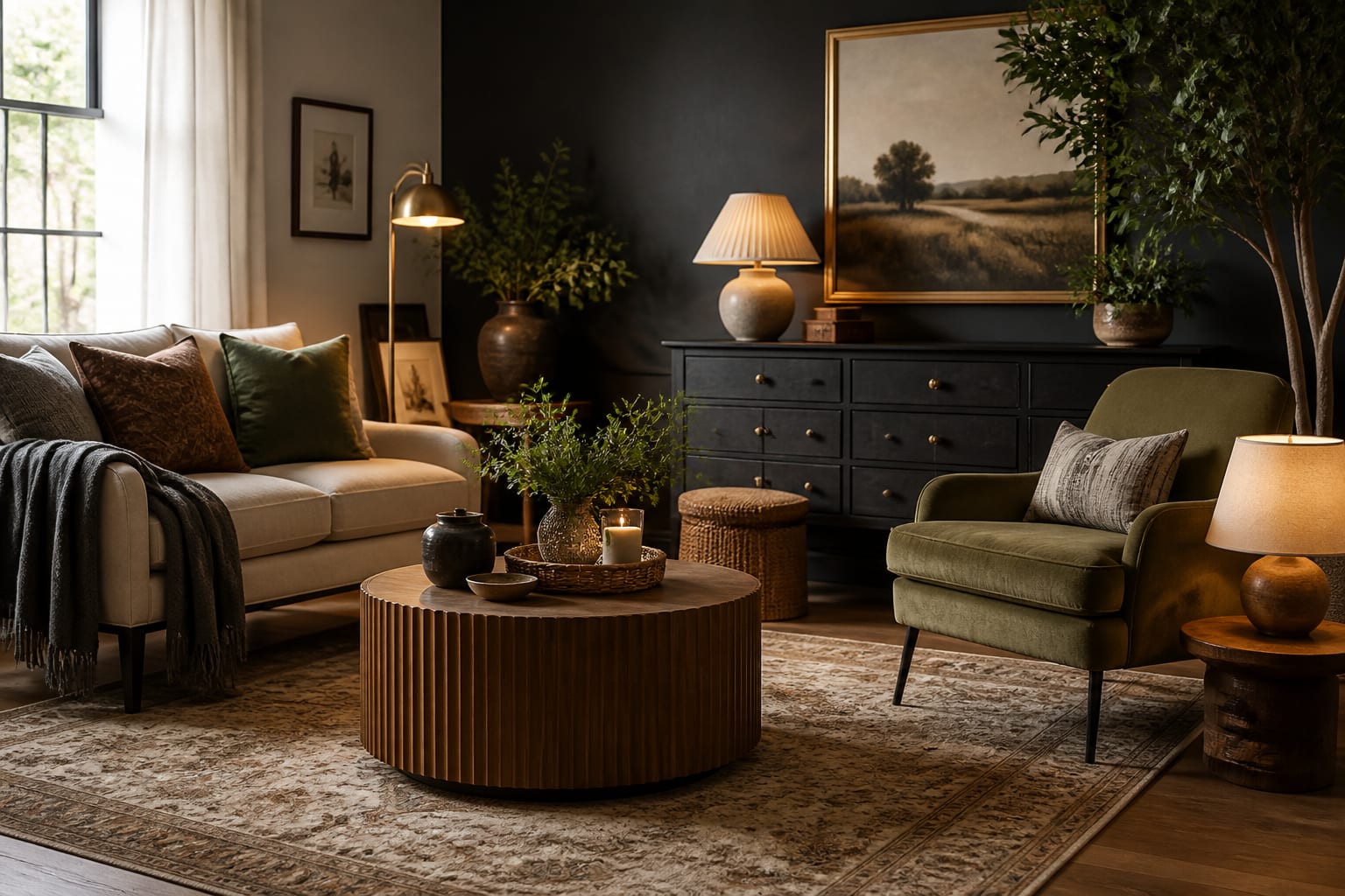Second-Hand Furniture Flipping: How to Transform Thrift Finds Into Designer Pieces, shown as warm editorial Re-Design interior photography with layered materials and lighting