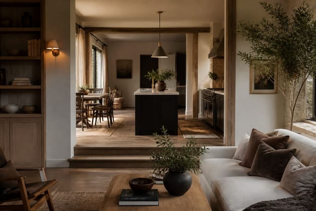 How to Prioritize Home Renovation: A Decision Framework, shown as warm editorial Re-Design interior photography with layered materials and lighting