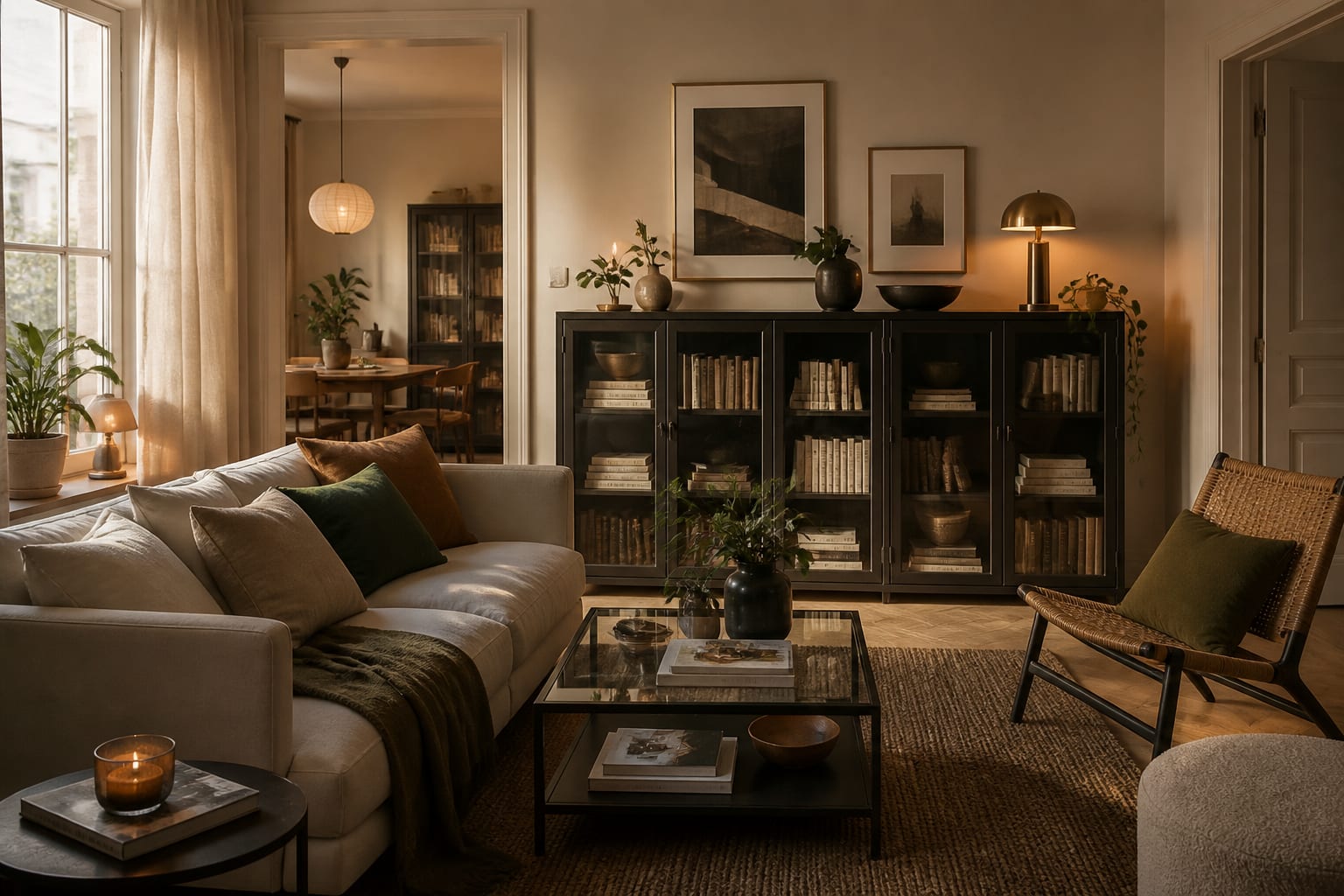 IKEA Room Design Ideas That Don't Look Flat-Pack, shown as warm editorial Re-Design interior photography with layered materials and lighting