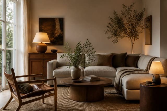 How to Get the Most From a Small Interior Design Budget: Expert Strategies, shown as warm editorial Re-Design interior photography with layered materials and lighting