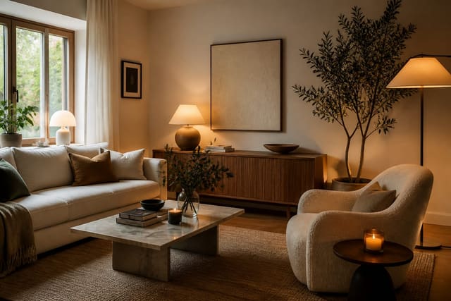 New Year New Room: A Complete One-Room Reset in January, shown as warm editorial Re-Design photography with believable residential scale, no overlaid text, no watermark