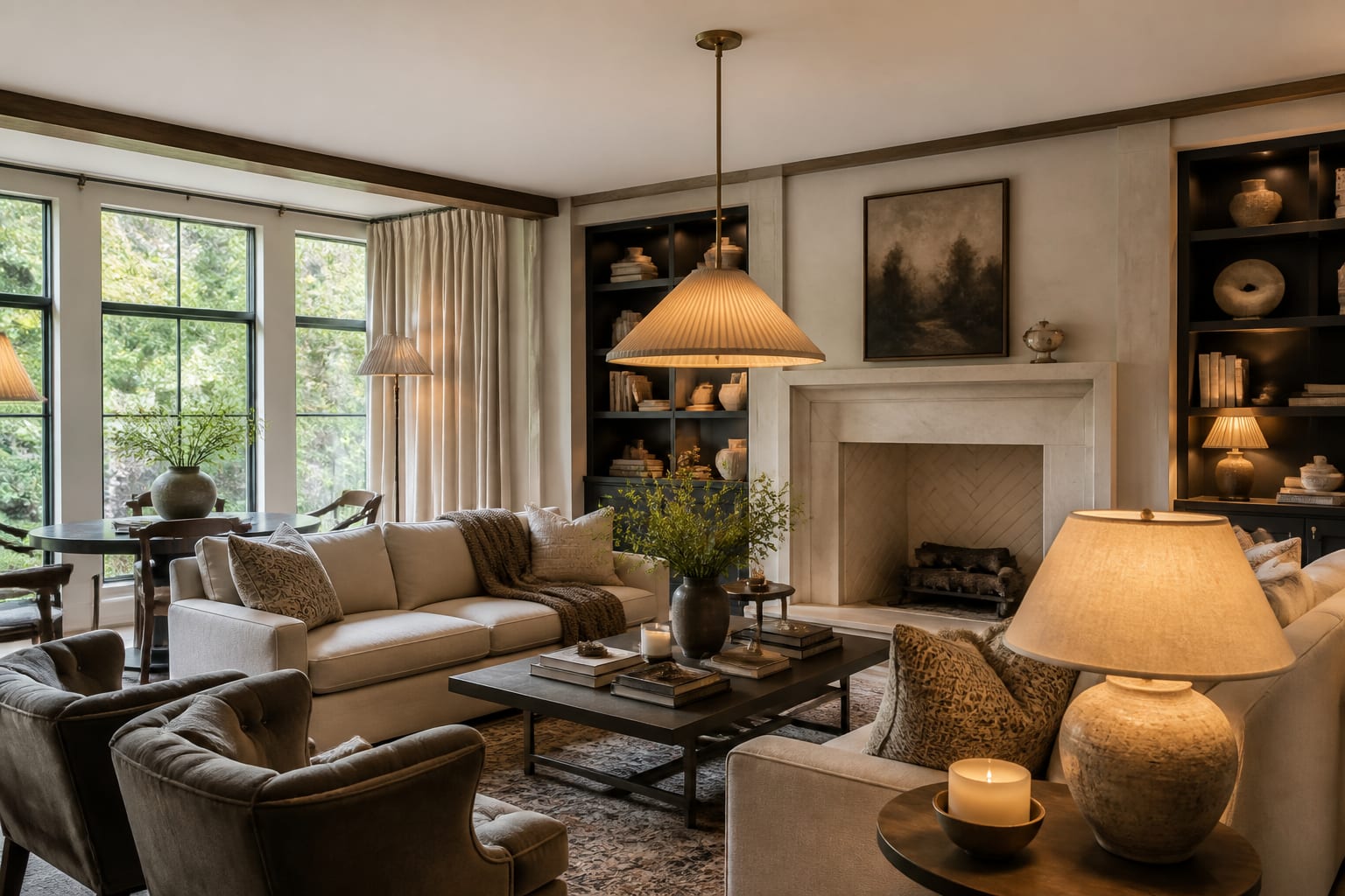 Pendant Light Ideas in a finished home interior, shown as a warm editorial Re-Design concept