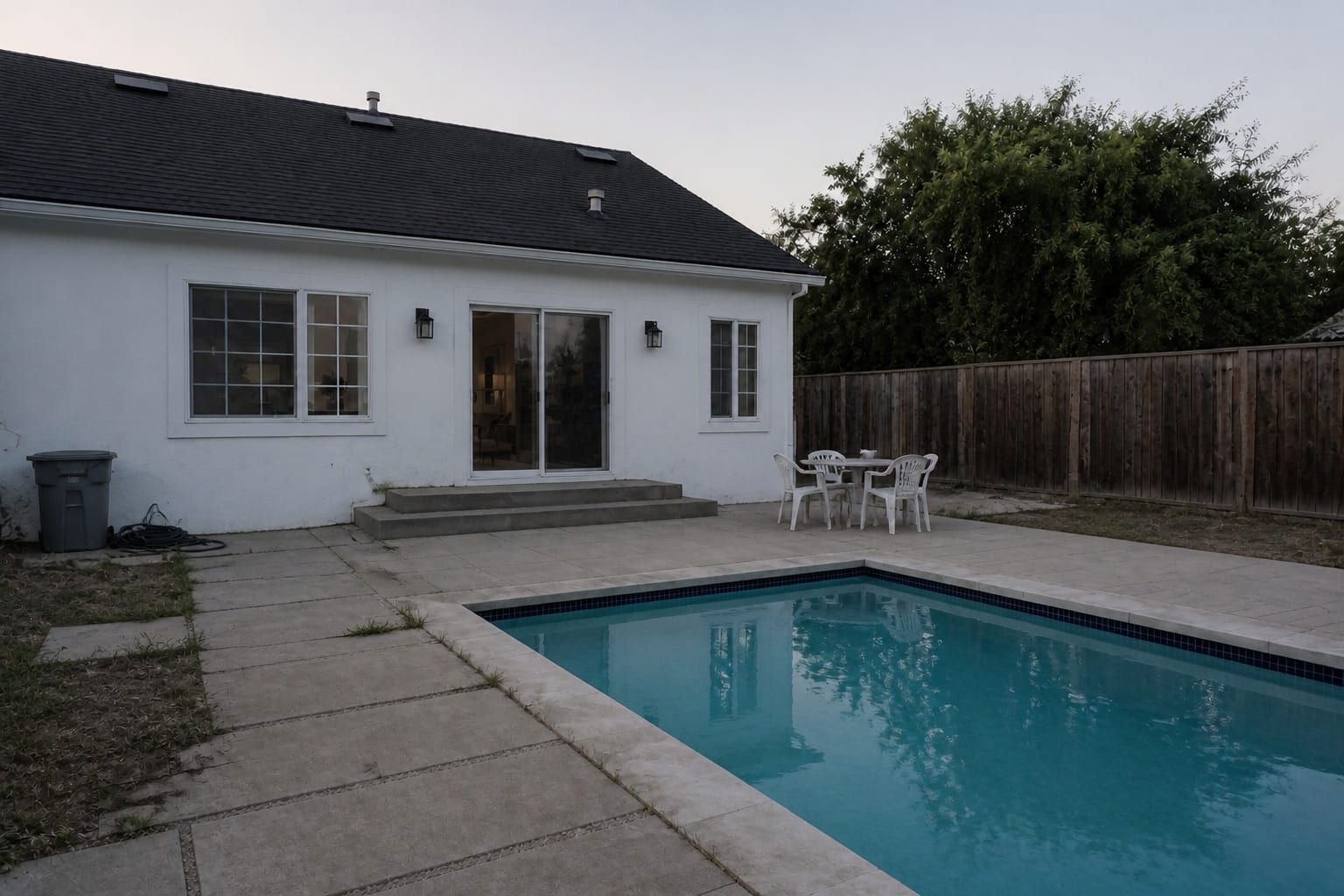 Pool Patio Ideas: Decking, Tile, and Surround Materials before outdoor redesign