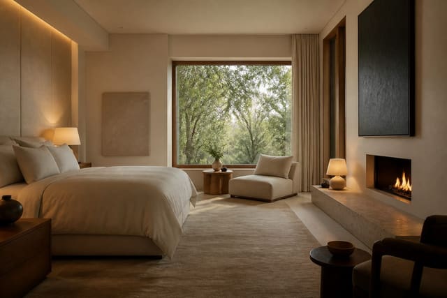 Editorial interior photograph showing quiet luxury interior design how less really is more.