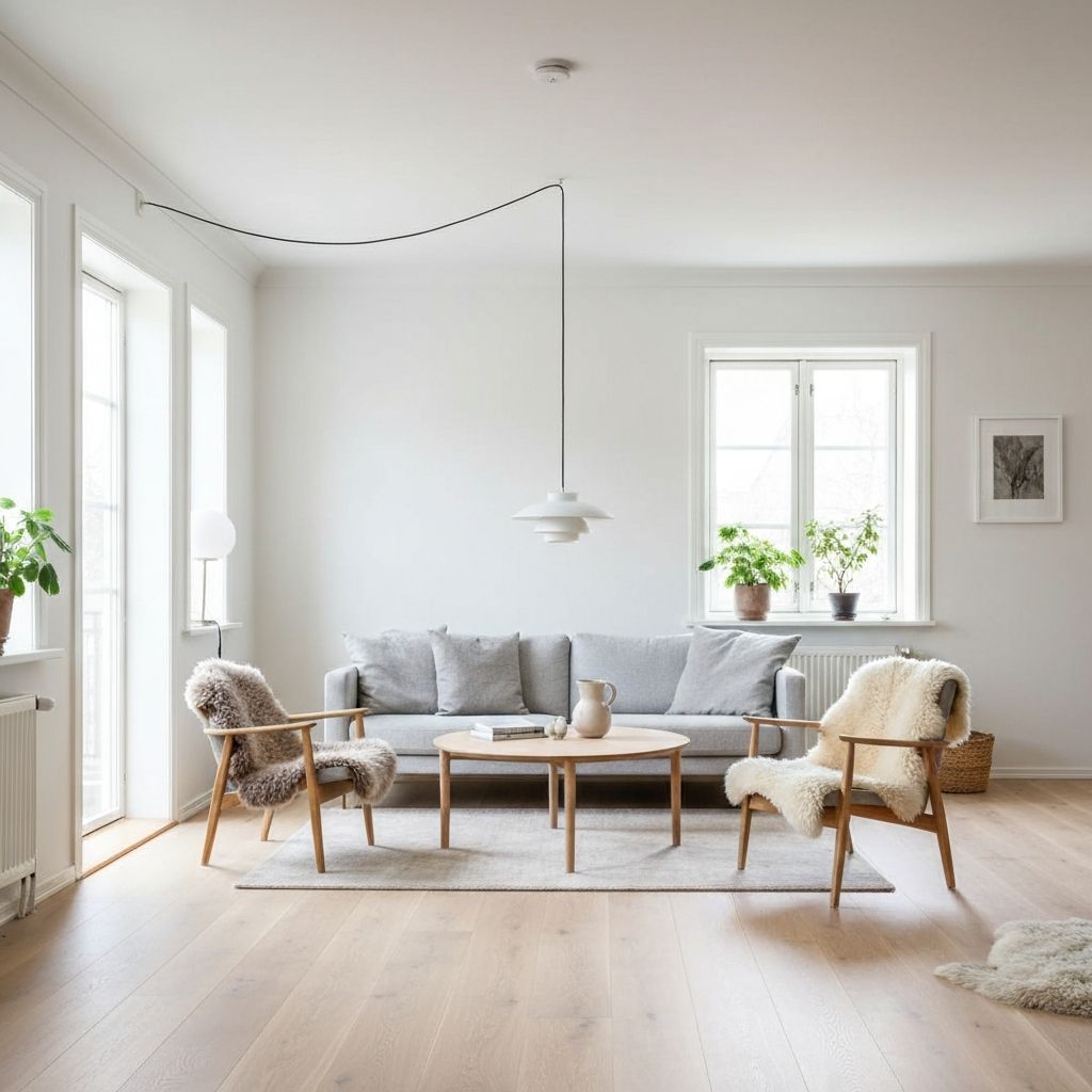 A Scandinavian living room