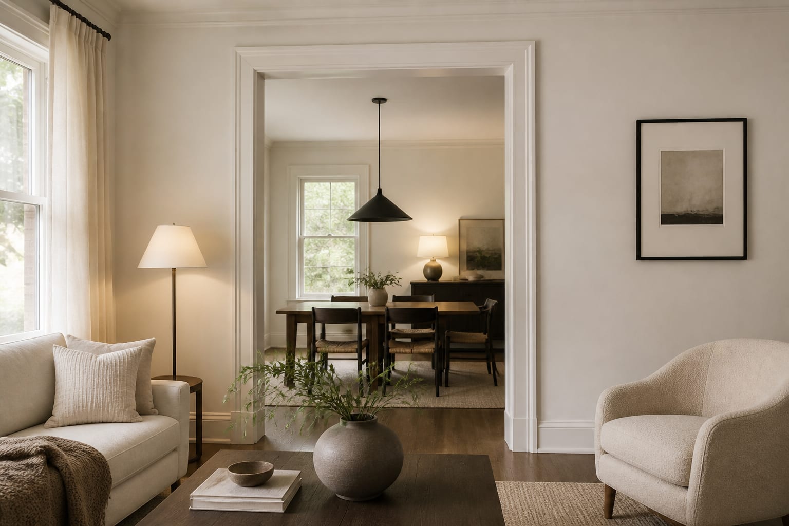 Best White Paint Color Guide: Finding the Right White (It's Harder Than It Looks), shown as warm editorial Re-Design photography with believable residential scale, no overlaid text, no watermark